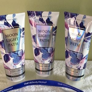 🌟NEW🌟 Bath & Body Works BBW Moon Light Path body cream 3 piece gift set